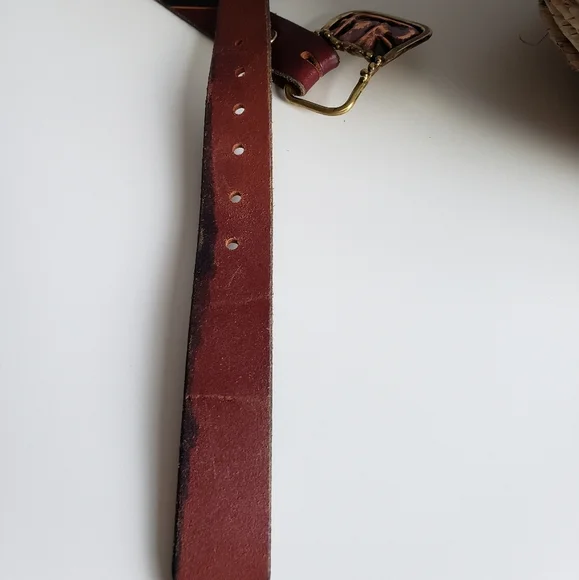 Vintage Boho Western leather belt - Picture 8 of 8
